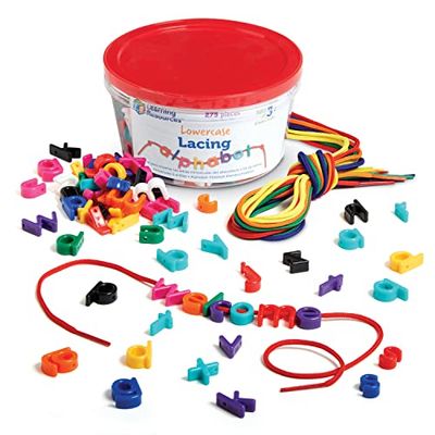 Learning Resources Juego para ensartar Las Letras minúsculas del Alfabeto