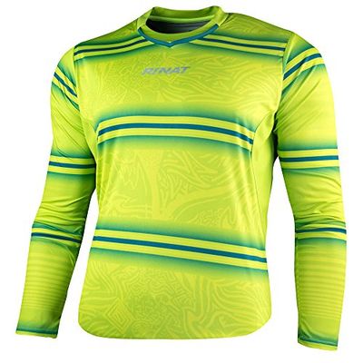 Rinat vuxna JERSEY fotboll-torw-trikot, neongelb/grön, S