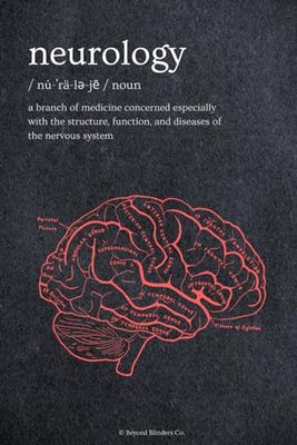 Neurology Clever Notebook: Neurology Anatomy Illustration Journal with 110 Ruled, White Colored Pages