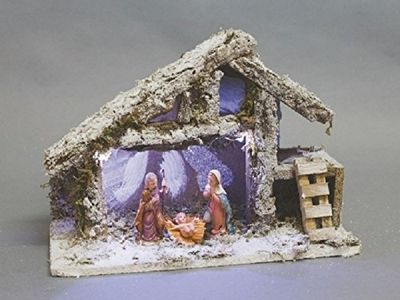 Nuovo Centro Casalinghi Casa 31 x 12 x 21 cm con Natividad + Luces de Invierno.