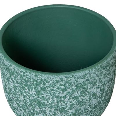 Alexandra House Living Set de Maceteros Verde Cerámica 3 Piezas - EAN: 8427701614695
