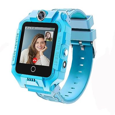 LiveGo Automatisch 4G Kids Smart Horloge voor Jongens Meisjes, Waterdichte Veilige Smartwatch, GPS Tracker Calling SOS Camera WiFi, voor Kinderen Studenten 4-12Y Verjaardag