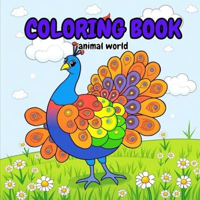 coloring book: animal world: fostering the artistic spirit in every child