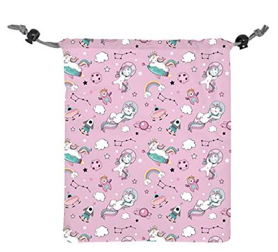 NERTHUS FIH 944 Bolsas Comida Infantiles Unicornios ecológica, Adaptable, facil de Limpiar y Apta para Lavadora
