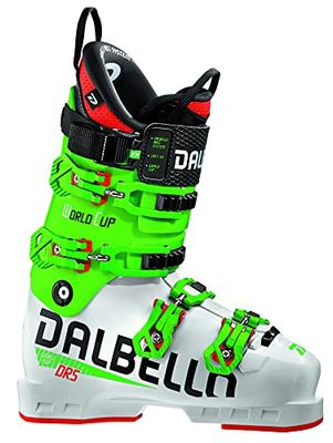 Dalbello DRS WC H UNI Chaussures de Ski. Mixte-Adulte, Blanc/Vert Course, 27.5