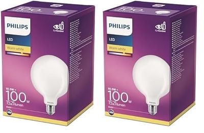 Philips Lighting LED CLASSIC 100W E27 WW G120 F RNDRFSRT4 (Lot de 2)