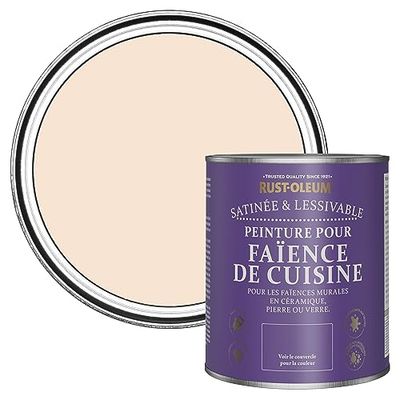 Rust-Oleum Peinture Rose Résistante à l'eau pour Faïence de Cuisine, Finition Satinée - Melrose 750ml