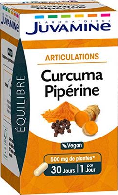 JUVAMINE - Articulations - Curcuma Piperine - Vegan - Programme 1 Mois - 30 Gélules