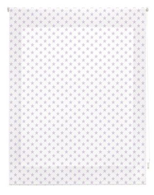 Store Enrouleur blindecor Stars, Tissu, Lilas, 120 x 250 cm