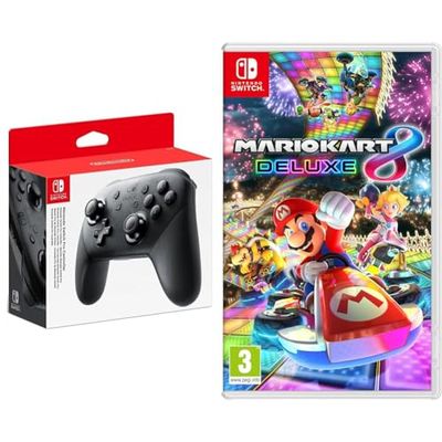 Nintendo Switch - Pro Controller & Mario Kart 8 Deluxe Switch