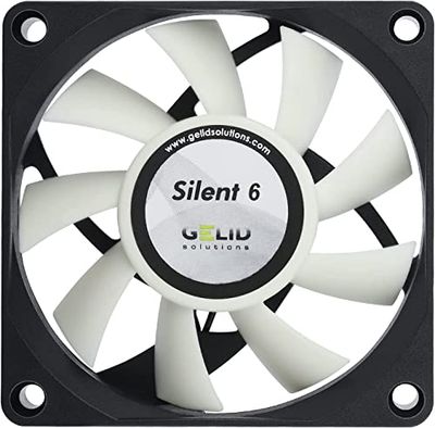 Gelid Solutions Silent 6 – 3-Pin Fan - 60mm Standard Case Fan | Silent Operation | Optimized Fan Blades | High Airflow & High Static Pressure.