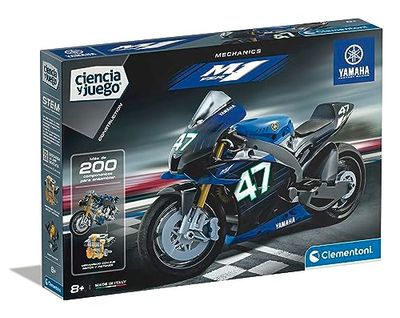 Clementoni 55506 Yamaha M1 bouwpakket, voor het monteren van je eigen Yamaha motorfiets, met app-instructies, vanaf 8 jaar, speelgoed in het Spaans