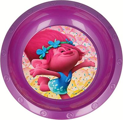 ALMACENESADAN, 5090 Reusable Bowl, Ideal for Everyday use as to Celebrate Your Holidays and Birthdays, BPA Free; Diameter 16.8 cm; Licensed (Troll)
