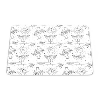 Bonamaison, Rectangle Pop Art Digital Printed Mouse Pad, Non-Slip Base, for Office and Home, Size: 22 x 18 cm