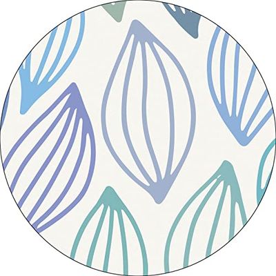 Bonateks, Ronde digitaal bedrukte muismat, antislip onderkant, voor kantoor en thuis, diameter: 22 cm