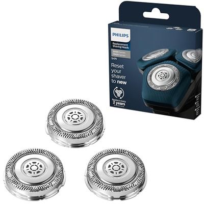 Philips - Têtes de rasage SH71/50 compatibles avec les rasoirs Philips Series 7000 (S7XXX) et Series 5000 (S55XX), nouvelle version qui remplace les RQ12/70, RQ12/60, SH60/70 et SH70/70