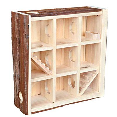 Trixie, Linea Natural Living (Versione UK), Torre da Gioco per roditori da 30 x 30 x 10 Centimetri