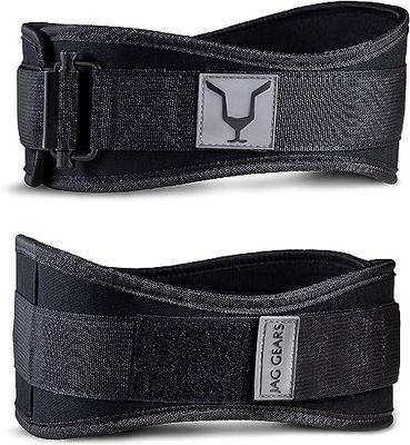 JAG Gewichthefriem voor heren, zelfvergrendelende gewichthefriem voor dames, inclusief fitnessbanden voor gewichtheffen en neopreen bekleding, rugsteun, gymriem voor training, powerlifting en deadlift