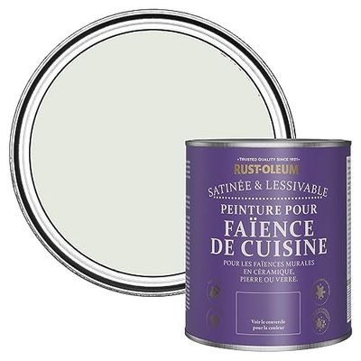Rust-Oleum Peinture Verte Résistante à l'eau pour Faïence de Cuisine, Finition Satinée - Sauge 750ml