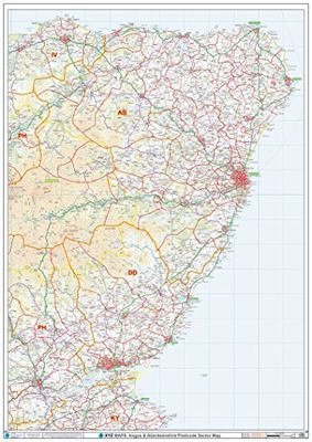 Postcode Sector Map - (S20) - Angus & Aberdeenshire - Wall Map-Paper