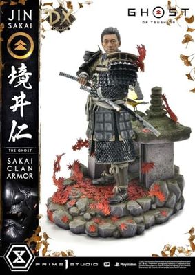 Prime 1 Studio Spöke av Tsushima 1/4 statyett Sakai Clan Armor Deluxe bonusversion 60 cm