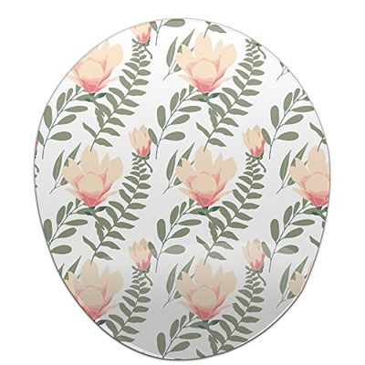 Bonamaison, Ergonomisk musmatta med handledsstöd, digital tryckt musmatta anti-senskida problem, halkfri baksida, för kontor och hem, storlek: 20 x 23 cm