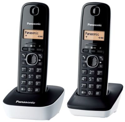 Panasonic Sans Fil Duo Displ.Lcd Mem.50Num Blanc [Version Italienne]