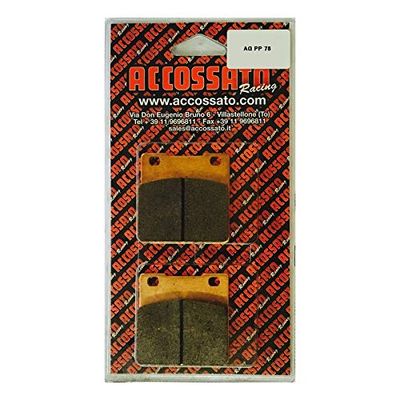 accossato agpp88st-p77087 Pastillas freno, Color Negro, Talla única