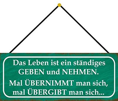 Schatzmix Tin-Plate Sign, Sheet metal, Multicoloured, 27x10 cm