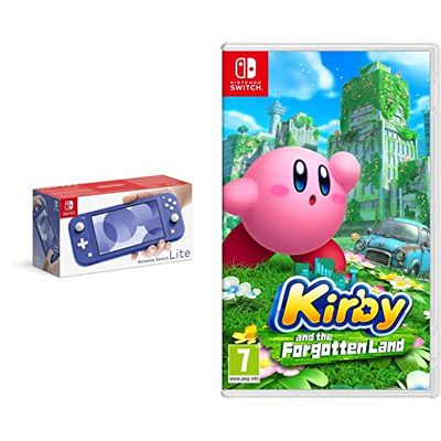 Nintendo Switch Lite - Blue + Kirby and the Forgotten Land (Nintendo Switch)