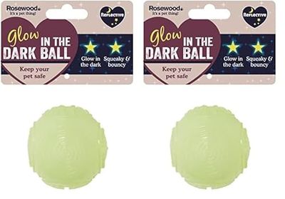 Rosewood Balle Phosphorescente Jouet pour Chien (Lot de 2)