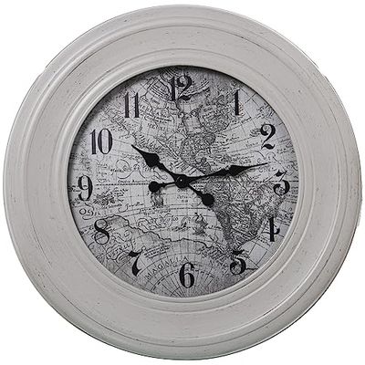 RELOJ PARED MELAMINA BLANCO, PILA 1XAA NO INCLUIDA_°58X5CM, ESFERA:°36,5CM