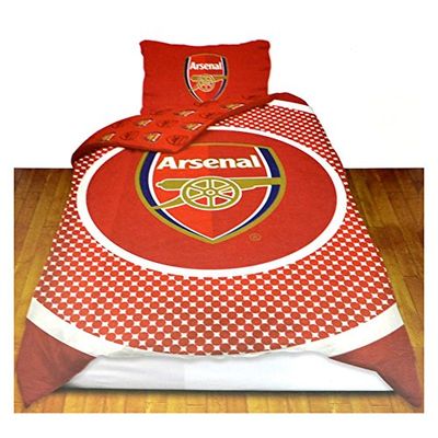 Arsenal Officiële Omkeerbare Dekbedovertrek Set - Rood/Wit