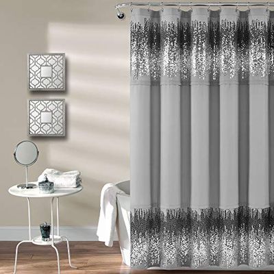 Lush Decor Shimmer Sequins Shower Curtain