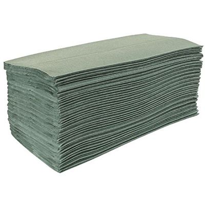 Jantex Z fold verde salviette asciugamani, ca. 200 fogli per confezione. Quantità nella confezione: 15