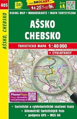 Ašsko, Chebsko/Asch, Environnement Eger (Randonnée – Carte cyclable 1:40.000) (SHOCart Wander – Carte des roues 1:40.000 République tchèque, volume 405)