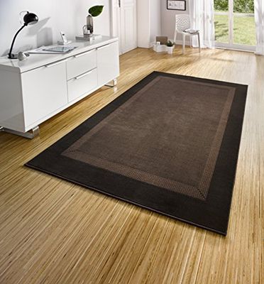 HANSE Home Designer Terciopelo Alfombra de Banda, Polipropileno, marrón, 120 x 170 x 0.9 cm