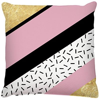 Doge Milano Cuscino con stampa digitale, 100% Made in Italy, Cuscino decorativo da divano, sfoderabile e lavabile, Modello Jacklyn, cm 40x40x5