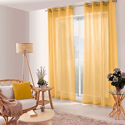 ED Enjoy Home - Curtain - Polyester - 140 x 240 cm - Jelly Collection - Ready to Hang - Washable at 30 °C - For All Rooms - Bedding - Curtains