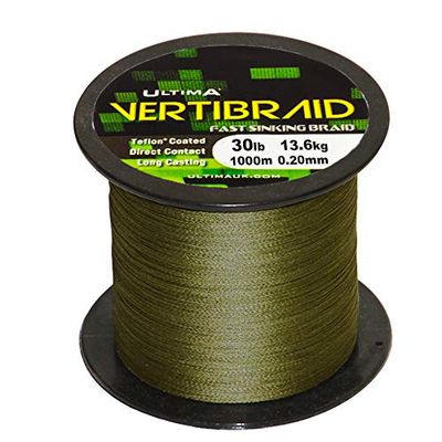 Ultima Vertibraid Sinking Carp Braid, Unisex, Camouflage, 30lb