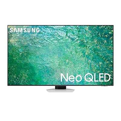SAMSUNG TV 65" QE65QN85CATXZT NEO QLED 4K, AI Upscaling, NeoSlim Design, Quantum Matrix Technology, Neural Quantum Processor, Dolby Atmos e OTS, Smart Hub, Bright Silver, Gaming Hub,