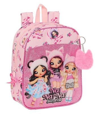 Safta M232 MONSTER HIGH - Sac à dos pour enfant, sac à dos d'école, adaptable au chariot, idéal pour crèche, confortable et polyvalent, qualité et résistance, 22 x 10 x 27 cm (Pack de 1), rose,