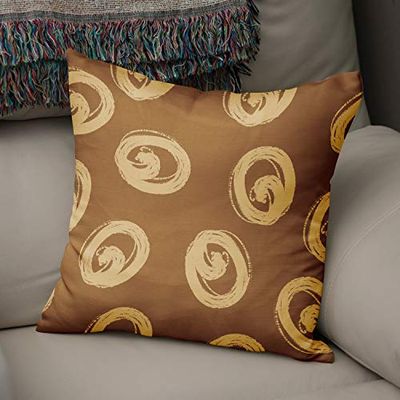BonaMaison Decoratieve Kussensloop, Bruine tinten Kussenhoezen Bank, Zitkussen, Decoratieve Kussenhoesjes, Kussensloop; Sofa, Slaapkamer, Kantoor, Auto 43x43 Cm - Ontworpen en Vervaardigd in Turkije