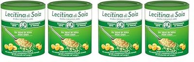 Crastan Lecitina di Soia, Pura Granulare, Integratore Alimentare con Soia non Geneticamente Modificata, Confezione contenente 2 barattoli da 250 gr (Confezione da 2)