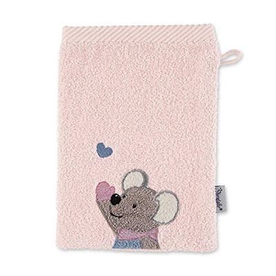Sterntaler Washandschoen Muis Mabel, grootte: 21 x 15 cm, roze