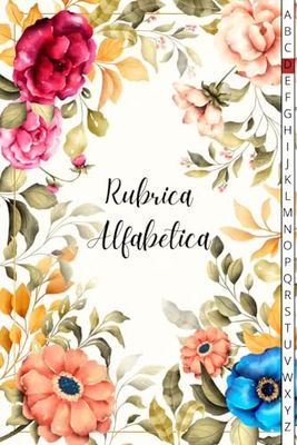 Rubrica Alfabetica: Quaderno A5 Alfabetico dalla A alla Z | 4 pagine per ogni lettera | - 108 Pagine