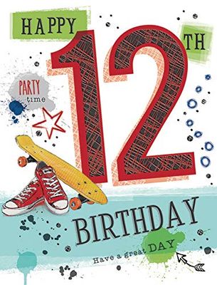 Piccadilly Greetings Traditional Juvenile Birthday Card Age 12 M - 8 x 6 inches