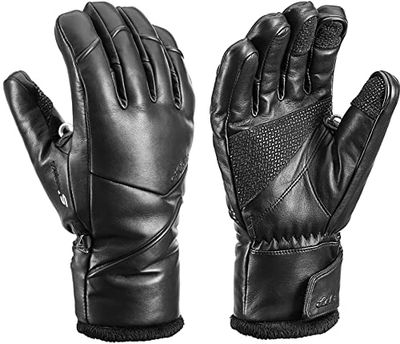 LEKI Bâtons de Ski Unisexe, Adulte Mixte, 643-835201, Noir, 7.5