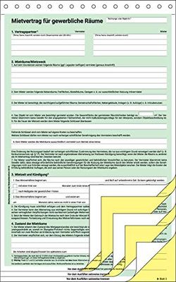 SIGEL MV461/25 huurcontracten voor commerciële ruimtes, zelfkopiërend, DIN A4, 25 stuks