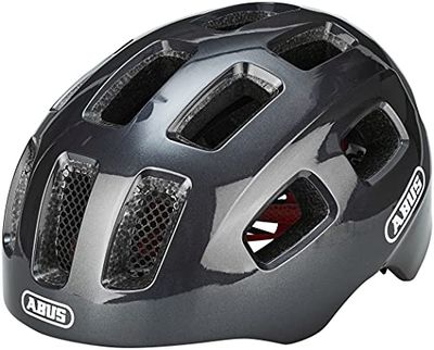 ABUS Youn-I 2.0 Casco per Ragazzi - Casco da Bicicletta con Luce per Bambini, Adolescenti e Giovani Adulti - per Ragazze e Ragazzi